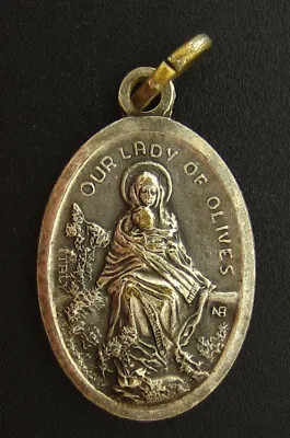 Vintage Mary Our Lady Of Olives Medal Religious Catholic Sacred Heart Of Jesus • $7.99