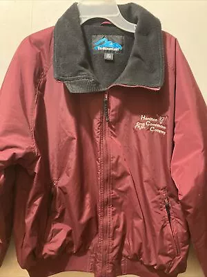 Tri Mountain Jacket Mens XXL Fleece Lined Monogram Maroon Monogrammed • $21.99