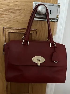 Mulberry Large Del Rey Red Leather Handbag • £210