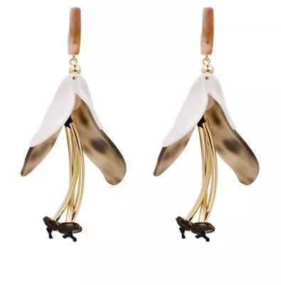 MARNI H&M  Brown  Big Flower  Earring • $24.99