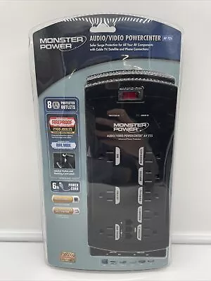 Monster Power Audio / Video Power Center Strip AV 725 Black New Sealed • $34.95