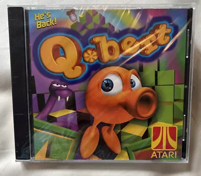 1999 Sealed New Q*Bert CD Rom Atari PC Video Game Vintage Hasbro 3D Arcade • $30