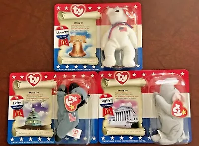 Ty American Trio Beanie Babies McDonalds Exclusive (Complete Set 3) • $29.99