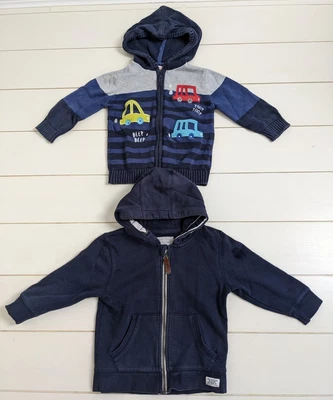£4 • Buy Boys Blue Zoo Hoodies Jumpers Blue 2-3yrs