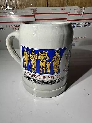 Vintage 1972 Lowenbrau Munich Summer Olympics German Beer Mug Stein 0.5L • $9.99