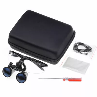 Dental Loupes 2.5X420mm Magnification Binocular Surgical Medical Magnifier Black • $29.44