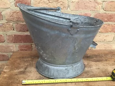 Coal Bucket / Scuttle Galvanized Kindling Bucket Firewood  Ash Etc • £29.95