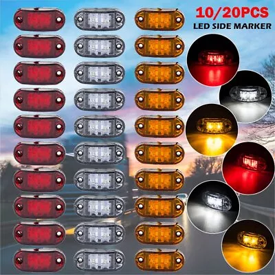 10/20x LED 12V 24V Light Oval Clearance Trailer Truck Side Marker Tail Lamps PUS • $12.99