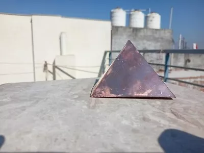 Copper Plain Vastu Pyramid Meditation For Home Positive Vaastu Energy 4x4 Inch • $11.99