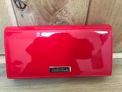 Carvela - Red  Faux Patent Evening Bag- Shoulder Or Clutch • £10