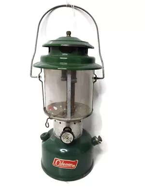 Coleman Lantern 220F Double Mantle With Globe Dated 2/66  With Globe • $49.99