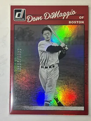 2023 Panini Donruss Dom Dimaggio Red Foil Retro 1899/2023 Boston Red Sox • $1.99