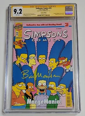 Simpsons Comics 25 German Edition CGC 9.2 Signed By Bill Morrison • £70.60