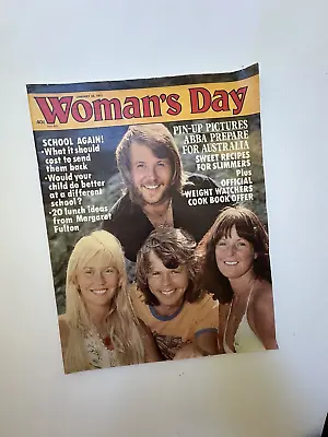 Australian Women's Day Magazine With ABBA Cover January 1977 Nice Condition • $116.50