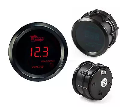 US LED Elec Volt Voltage Meter Gauge 2  52mm Red Digital Boat Car AUTO 0~15V • $22.59