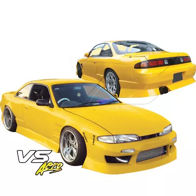 VSaero FRP URA Body Kit 4pc S14 For 240SX Nissan 95-96 Vsaeropart_108381 • $871