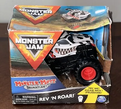 Monster Jam Official Monster Mutt Dalmatian Rev ‘N Roar Truck 1:43 Scale • $12.99