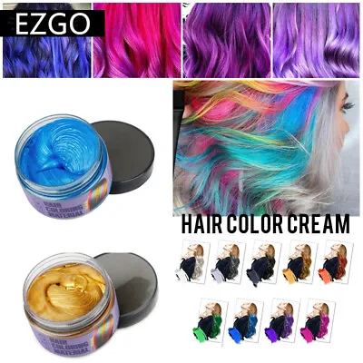 Hair Color Wax Mud Unisex DIY Temporary Hair Dye Modeling Long Lasting Style • $5.99