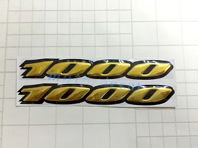 Raised 3D Chrome For GSX-R GSXR1000 Gas Tank Decals Emblem Sticker Bling Gold • $13.78