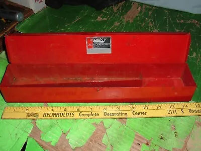 Husky Hand Tools Metal Socket Box Vintage Red • $19.99