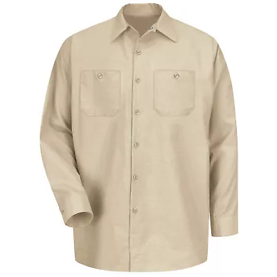 Red Kap Men's Long Sleeve Industrial Work Shirt • $16.12