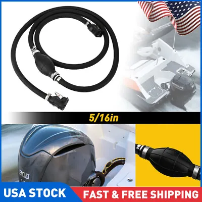 5/16  Fuel Gas Hose Line Assembly With Primer Bulb Marine Outboard Boat Motor US • $20.99