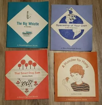 Vintage 1967-72 Readingtime Book Lot. MacMillan Reading Program Primary Grades  • $8.90