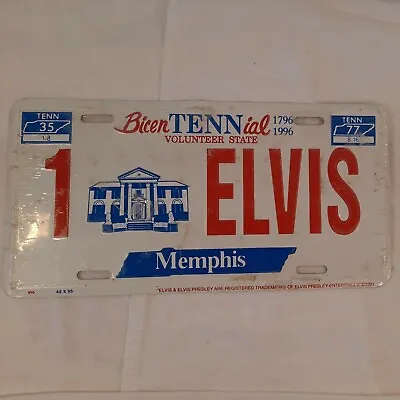 Memphis Tennessee Bicentennial Elvis License Plate 12  × 6.25  • $15