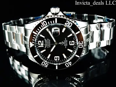 Tresod Mens Ocean Master 24J AUTOMATIC Black Dial Sapphire Crystal 300M SS Watch • $84.99