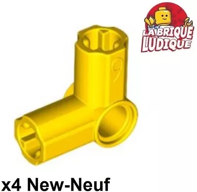 Lego Technic 4x Axle Pin Connector Angled 90° #6 Yellow/Yellow 32014 New • $3.85