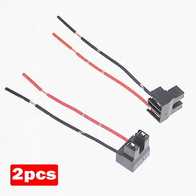 2X Wire Pigtail Female P A H7 2 Harness Head Light Low Beam Socket Plug Fit Lamp • $9.05