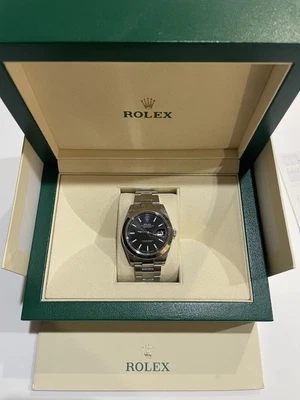 $13500 • Buy Rolex Datejust 41mm  126300 Stainless Steel Oyster Watch Black Dial