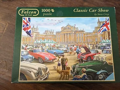 Classic Car Show 1000 Piece Steve Crisp Falcon De Luxe Puzzle • £0.99