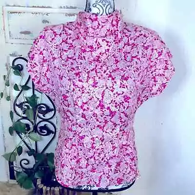 Queenie Vintage Silk Floral Print Blouse • $24.64