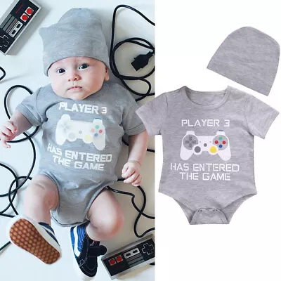 Newborn Toddler Baby Girl Boy Romper Tops Pants Jumpsuit Clothes Outfits Set • $15.65