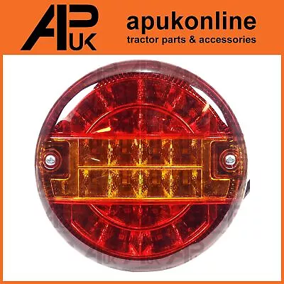 12V LED 5.5 Inch Round Rear Brake Tail Light Lamp Daxara Maypole Erde Trailer • $32.99