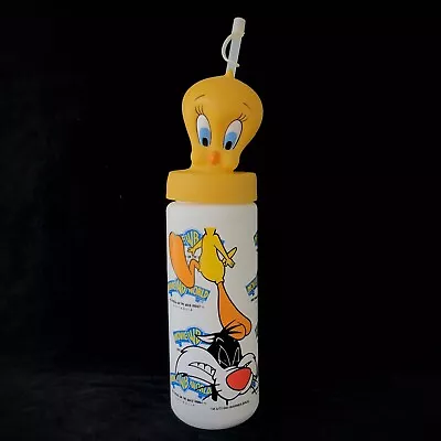 Vintage 1995 TWEETY BIRD DRINK BOTTLE 90s Warner Bros Looney Tunes MOVIE WORLD • $20