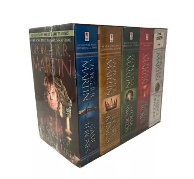 George R. R. Martin's A Game Of Thrones 5 Books Set Song Of Ice And Fire Sealed • $37.46