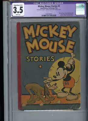 Mickey Mouse Stories # 2 Walt Disney 1934 CGC 3.5 90 Years Old • $199