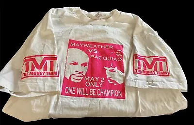 Mayweather Pacquiao Sat May 2 2015 Pink The Money Team XL Tee • $20