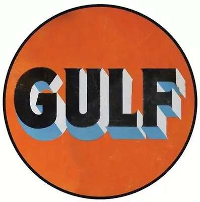 Gulf Oil 6 Inch Diameter Novelty Vintage Round Sign NEW! • $6.88
