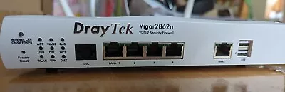 DrayTek Vigor 2862n. ADSL2 / VDSL2 Modem Router + PSU + Antennas. • £45