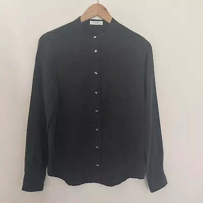 £44.99 • Buy Womens Equipment Femme Signature Silk Shirt Blouse True Black Size Small