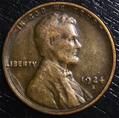 1924 S Lincoln Wheat Penny Cent • $5.10