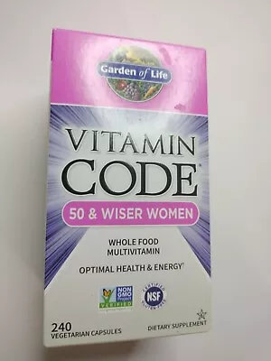 Garden Of Life Vitamin Code 50 & Wiser Women Capsules 240 Ct Exp 04/25 • $95.99