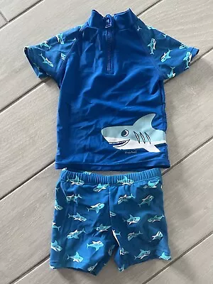 Blue Shark 6-12 Months Boys Swim Wear. Worn Once • £0.99