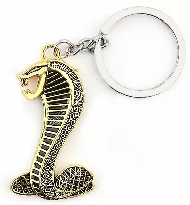 Ford Mustang Cobra Logo Metal Key Chain Charm Keychain 1993 To 2023 Racing • $8.99