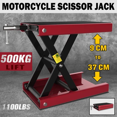 $94 • Buy 1100lb Motorcycle Scissor Lift Stand 500KG Motorbike Lift Working Bench ATV Jack