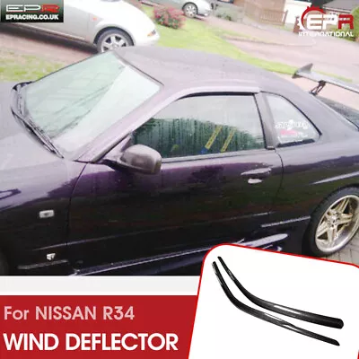 For Nissan Skyline R34 GTT GTR OE Style Carbon Fiber Wind Deflector Exterior Kit • $324