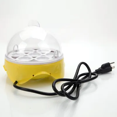 Mini 7 Egg Incubator Hatcher Digital Clear Temperature Control Duck Bird 110V • $23.99